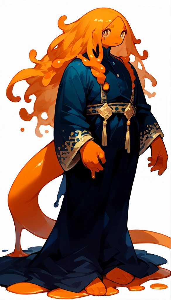 score_9, score_8_up, score_7_up, (clear simple background, white background, papyrus background), ((adult))
(Goo boy, Sime:1.2), mature , monsterboy, anthro, solo, (male), (black_skin, fullbody, square body, face, focus), beautiful,