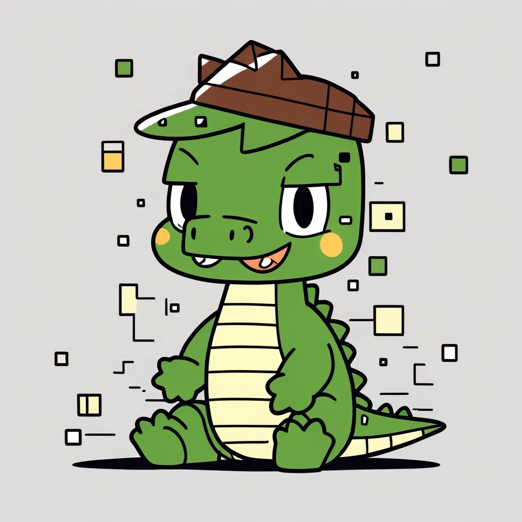 cute little crocodile