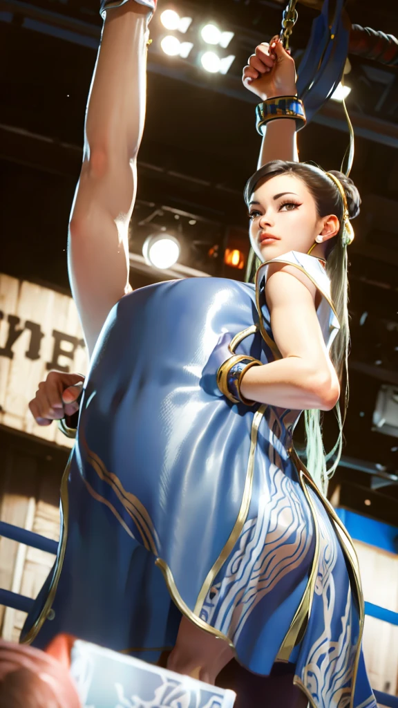 In a boxing ring