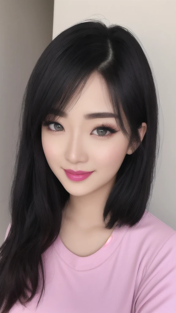 Beauty, Mystical Eyes、Big 、Super sexy、Pale skin、Shiny Hair、Bob Hair、Loose and fluffy perm、Black Hair、Are fat、fat、smile、Heavy makeup、Pink lipstick、Thick lipoisturized lips、Plump、Voluptuous、Indian、spring、Blue sky、White cloud、looking at the camera、Has bangs、Bangs fall on the forehead、Heavy makeup、Heavy makeup、The face is dark、Exotic Face
