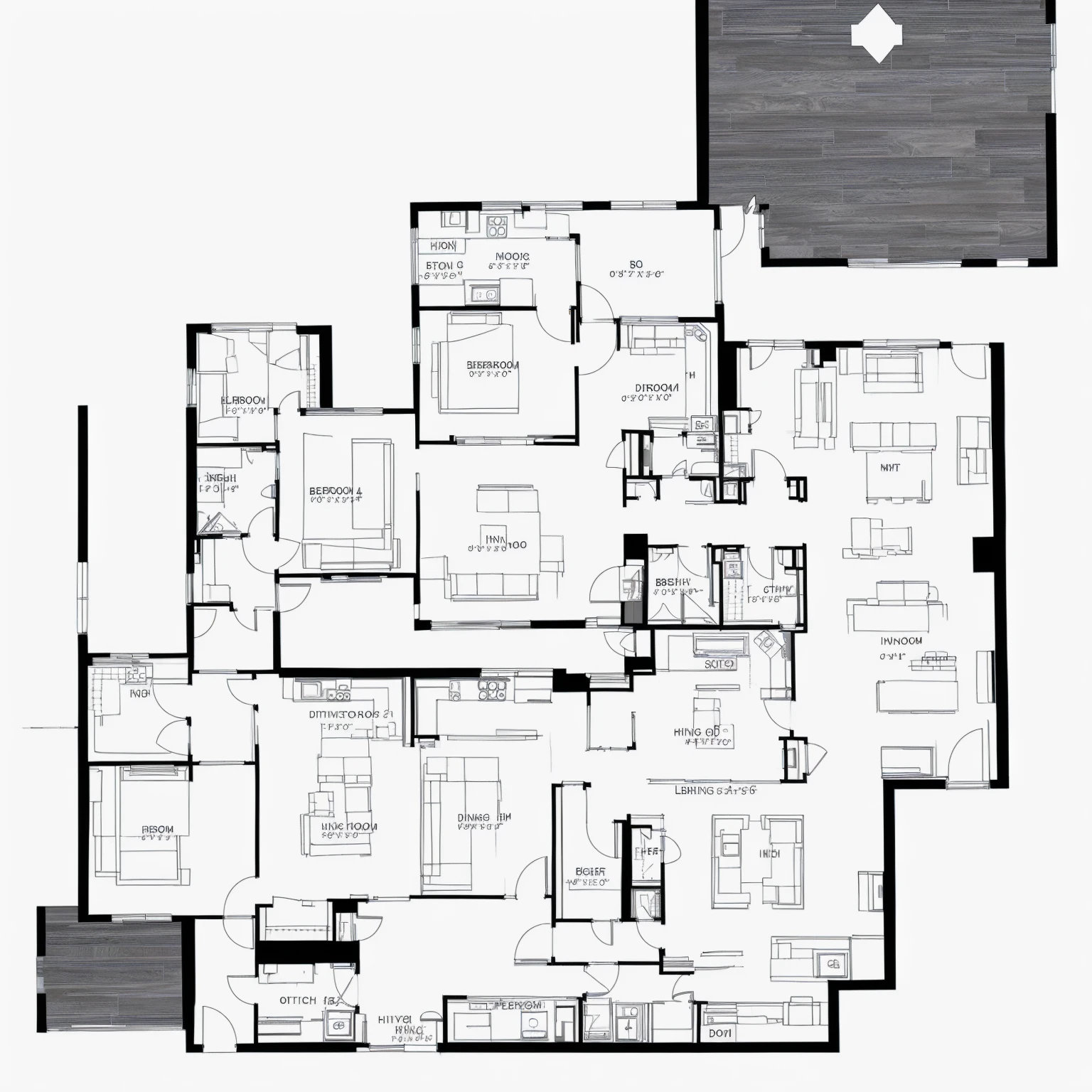 Library floor plan , 2D Axonometric Top View, top view, Building Plans