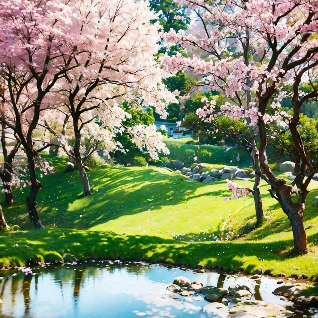 A serene and introspective Chinese beauty, dressed in a graceful qipao of soft lavender, adorned with subtle, watercolor-like patterns of cherry blossoms. The garment's flowing silhouette and loose sleeves evoke a sense of tranquility and . The composition showcases her sitting on a stone bench overlooking a still pond, surrounded by wispy willow trees. The atmosphere is peaceful and reflective, with soft, muted light filtering through the trees, creating a serene and meditative scene.```
