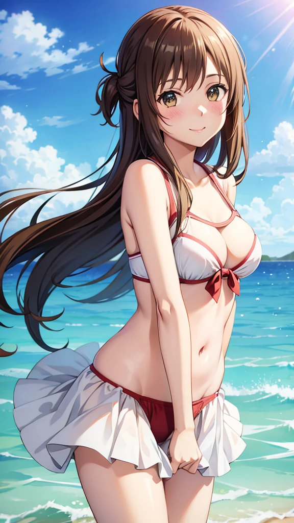 Rin Shibuya Swimsuit blush smile Great style