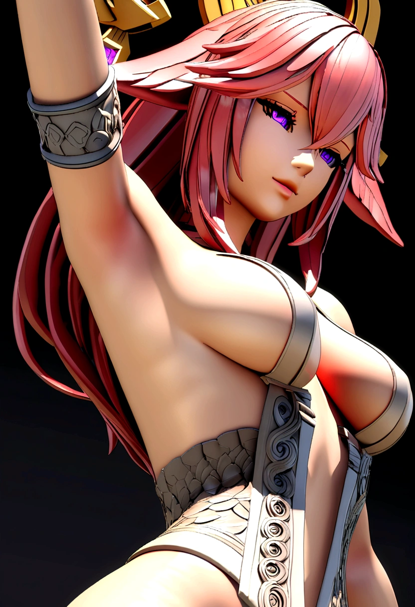 Yae miko armpit almost naked 3d
