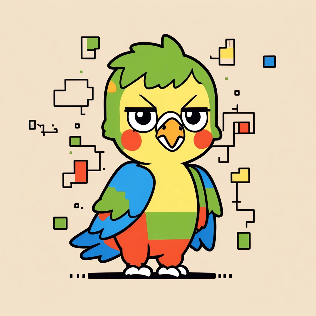 cute little parrot
