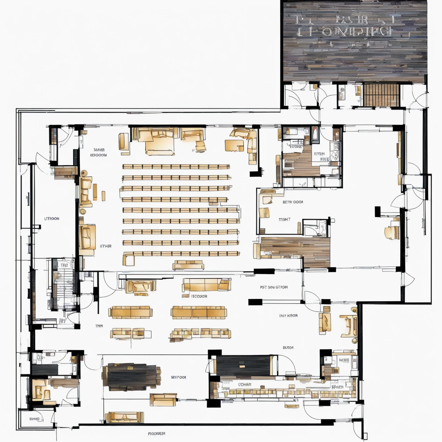Library floor plan , 2D Axonometric Top View, top view, Building Plans