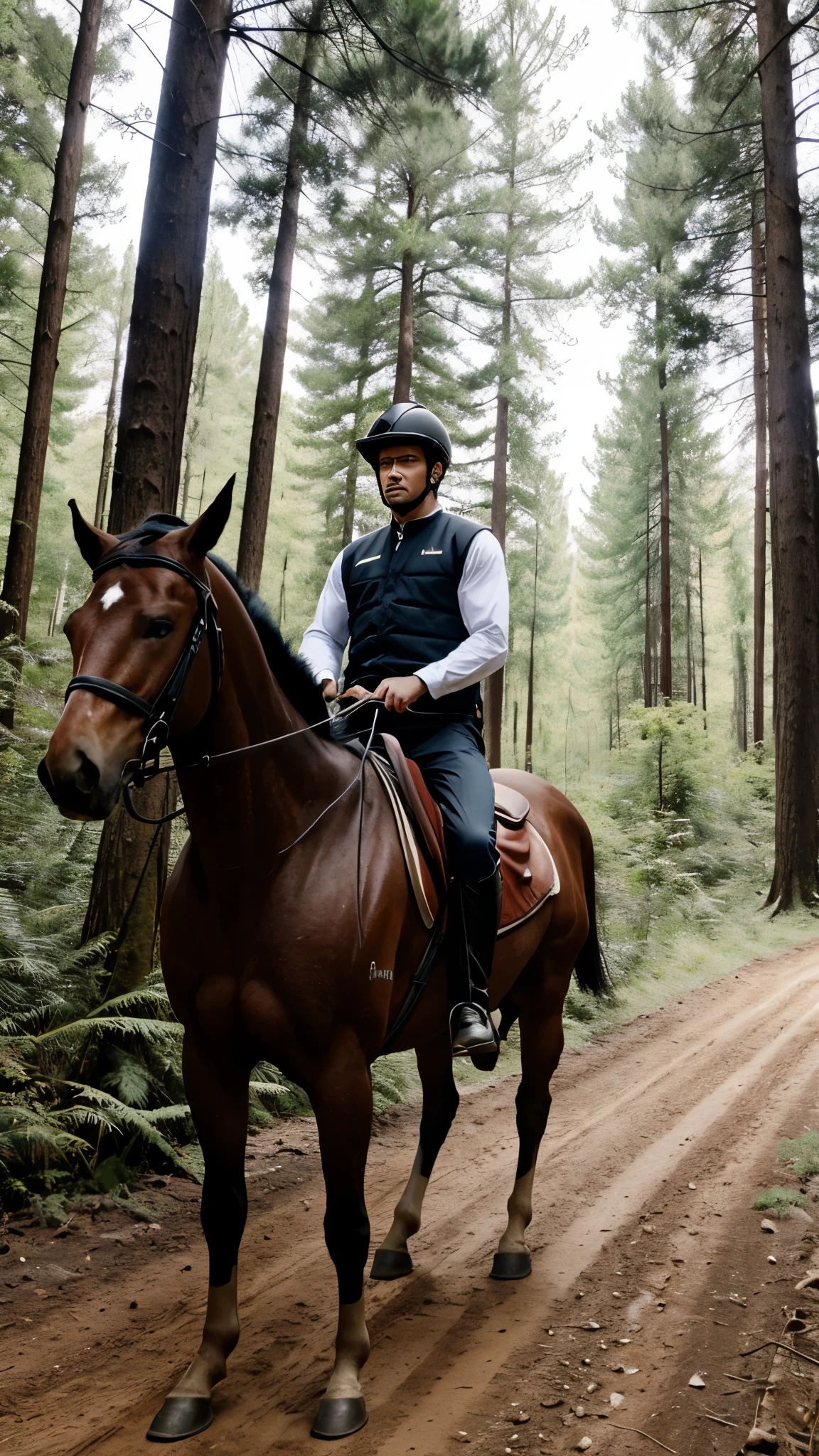 King is riding a horse in a forest coincidly from come on a road and killed by under horse feed