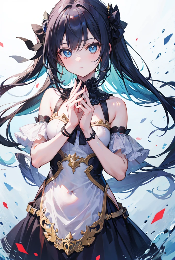 A girl with her hands