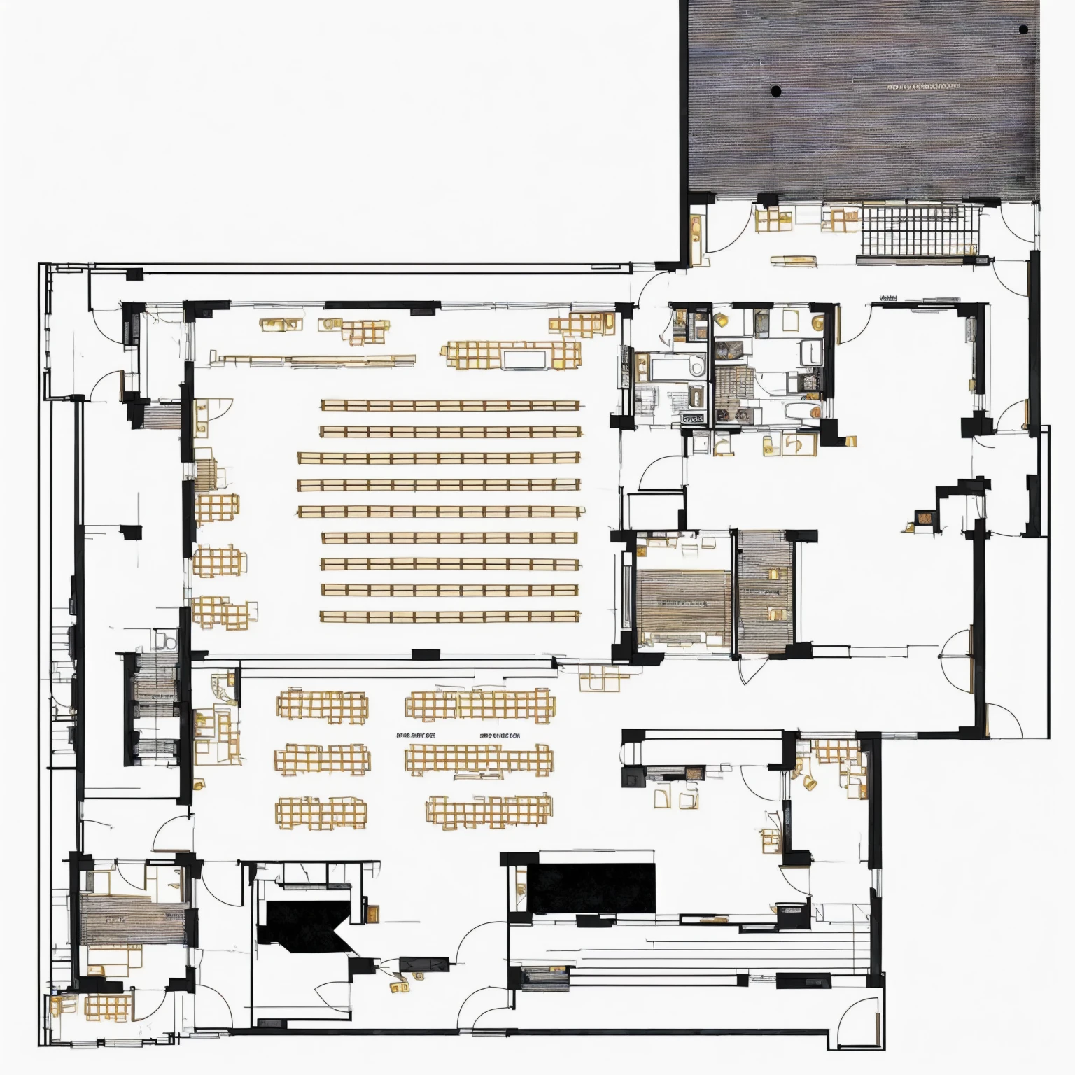 Library floor plan , 2D Axonometric Top View, top view, Building Plans