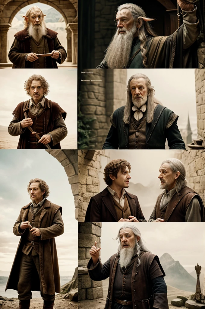 Image: Scenes depicting Bilbo saying these quotes, including his initial meeting with Gandalf