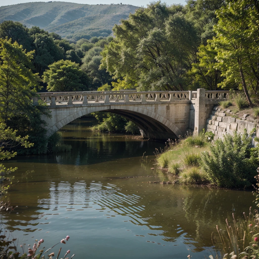 lake bridge up view