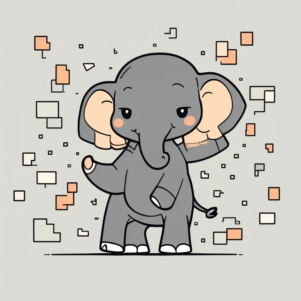 cute little elephant