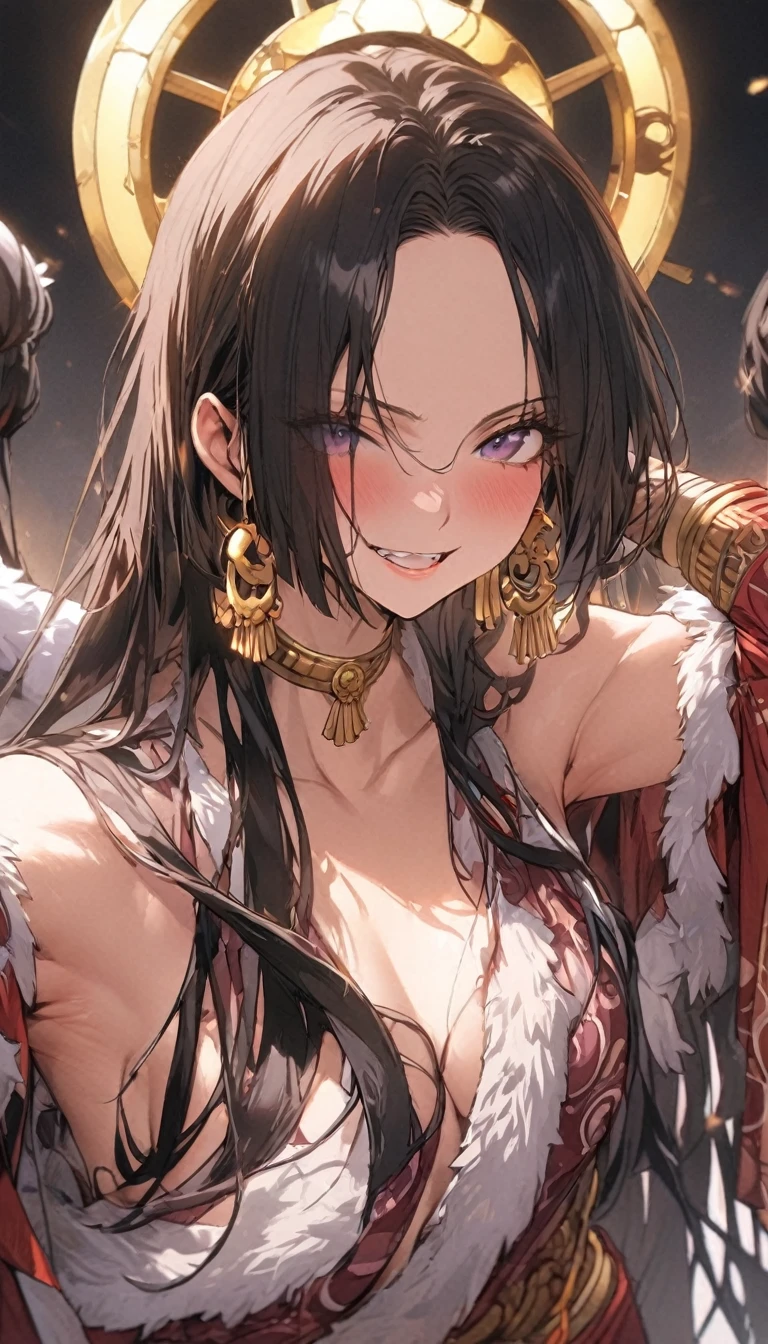 (masterpiece:1.2), (Highest quality:1.2),one pieceのキャラクター,s-snake,Lunaria tribe,Boa Hancock