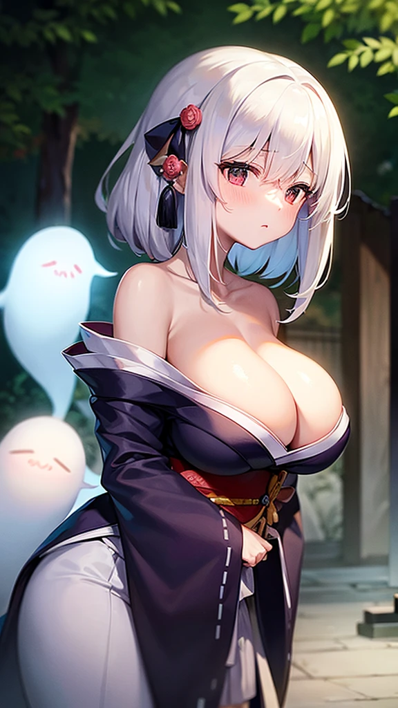 ( Big Breasts))、(((ghost))、(魅力的なghost女)、(((kimono)))