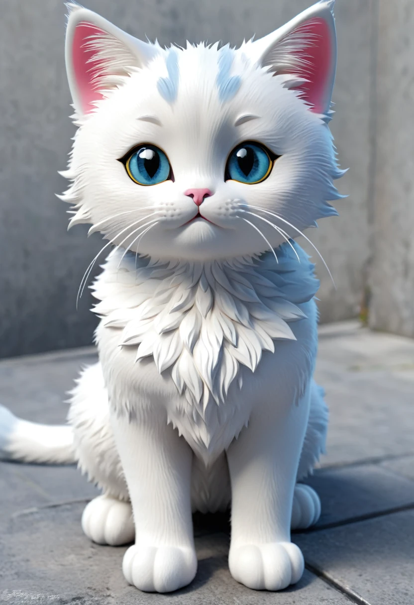 cute cat 3d