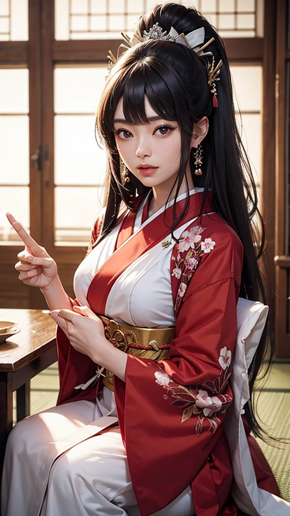 　Beautiful Japanese Princess from Nobunaga&#39;s Ambition　Beautiful 15-year-old Japanese Sengoku period pregnant princess with long black hair　Gorgeous embroidery, Ultra glossy, She is wearing a shiny Edo-period princess kimono.　She is forced to embrace an old man in front of her lover.　Intense foreplay　Fluid spurting from her nipples　The old man massages her breasts