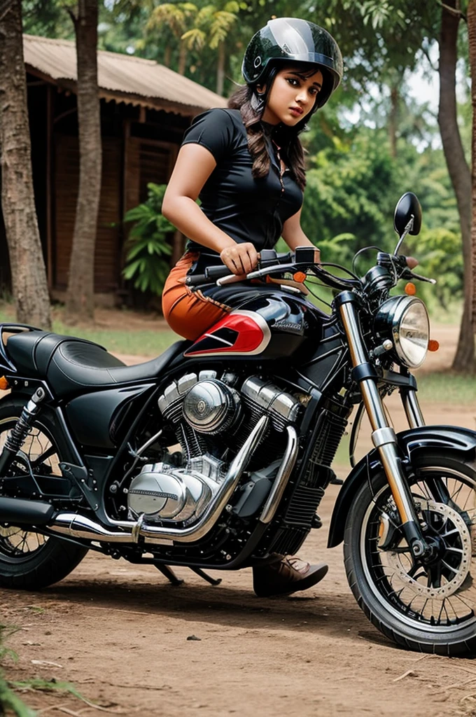 Ek motorcycle ke upar 10 log baithe hue hain