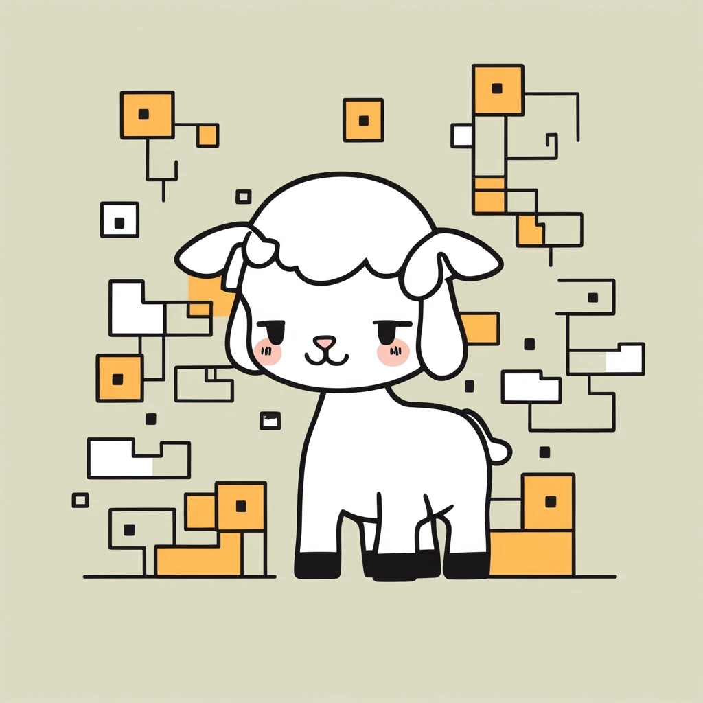 cute little lamb
