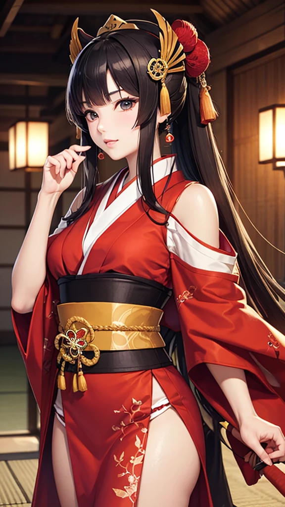 　Beautiful Japanese Princess from Nobunaga&#39;s Ambition　Beautiful 15-year-old Japanese Sengoku period pregnant princess with long black hair　Gorgeous embroidery, Ultra glossy, She is wearing a shiny Edo-period princess kimono.　She is forced to have a penis inserted by an old man in front of her lover　Intense sex　Fluid spurting from her nipples　The old man massages her breasts