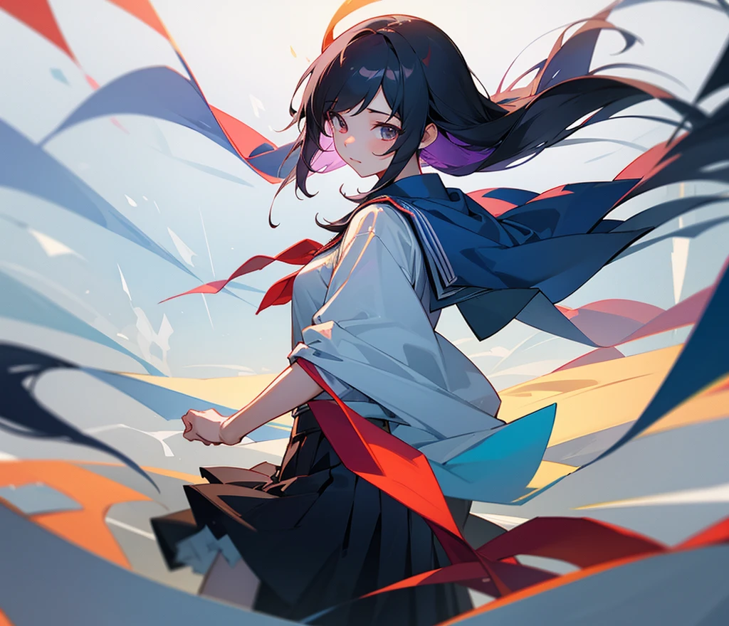 Chinese female high school student back,Graduated from high school,School Background