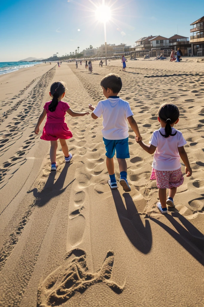 Kindergarten ,Happy Kids ,Play ,Sun ,in the sand 