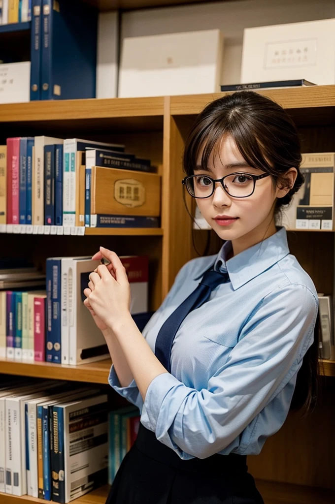 Library、Library Committee Member、Glasses Girl