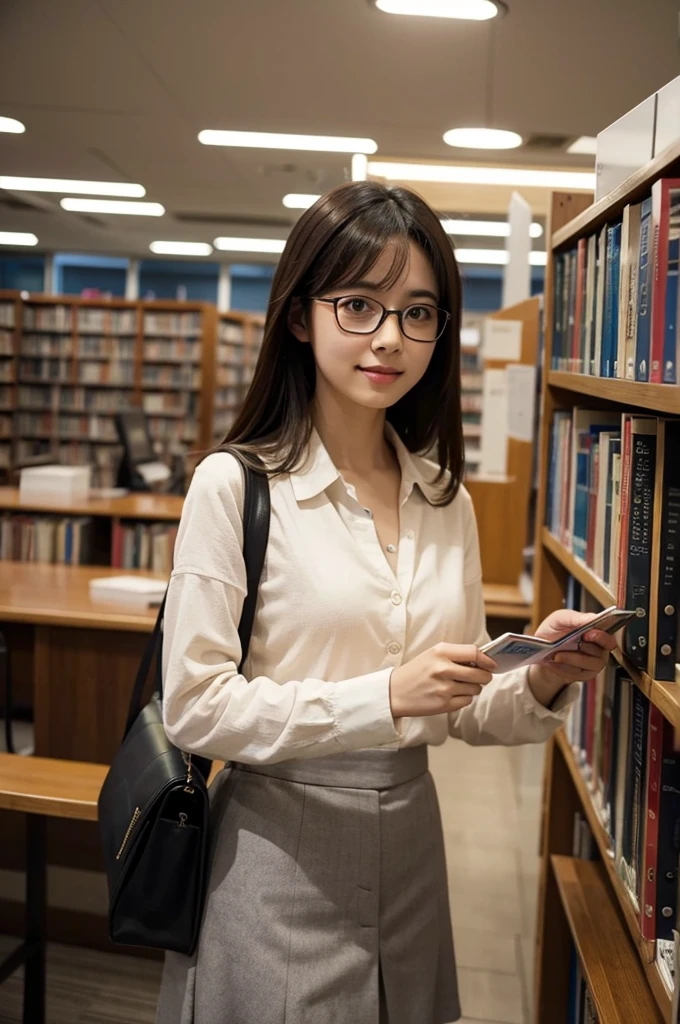 Library、Library Committee Member、Glasses Girl