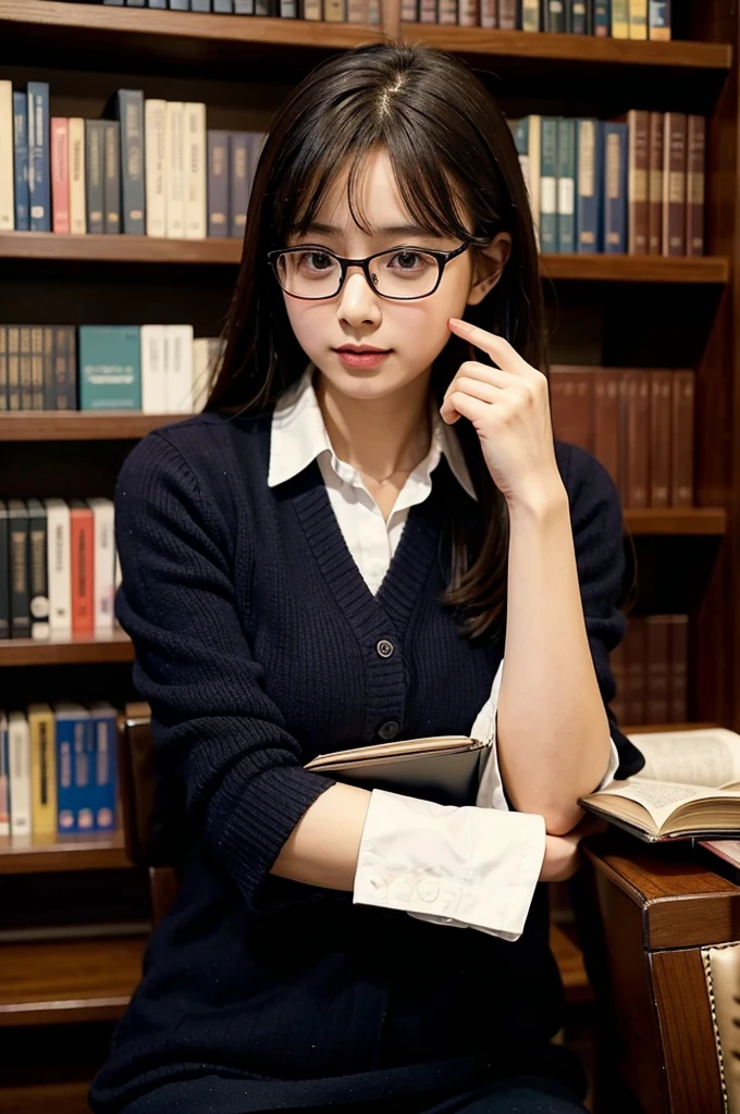 Library、Library Committee Member、Glasses Girl