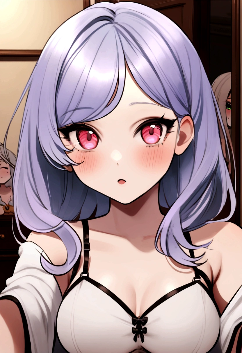 arafed, femme, à, vêtements noirs, fille sexy aux yeux marrons, grand , portrait sophie mudd, cheveux bruns et grands yeux, selfie d'une jeune femme, yeux de la chambre, violette myers, sans maquillage, maquillage naturel, regarder directement la caméra, ferme ta bouche, a l'air séduisant, visage avec artgram, maquillage subtil, Superbe photo de tout le corps, dans la chambre, clivage, latina