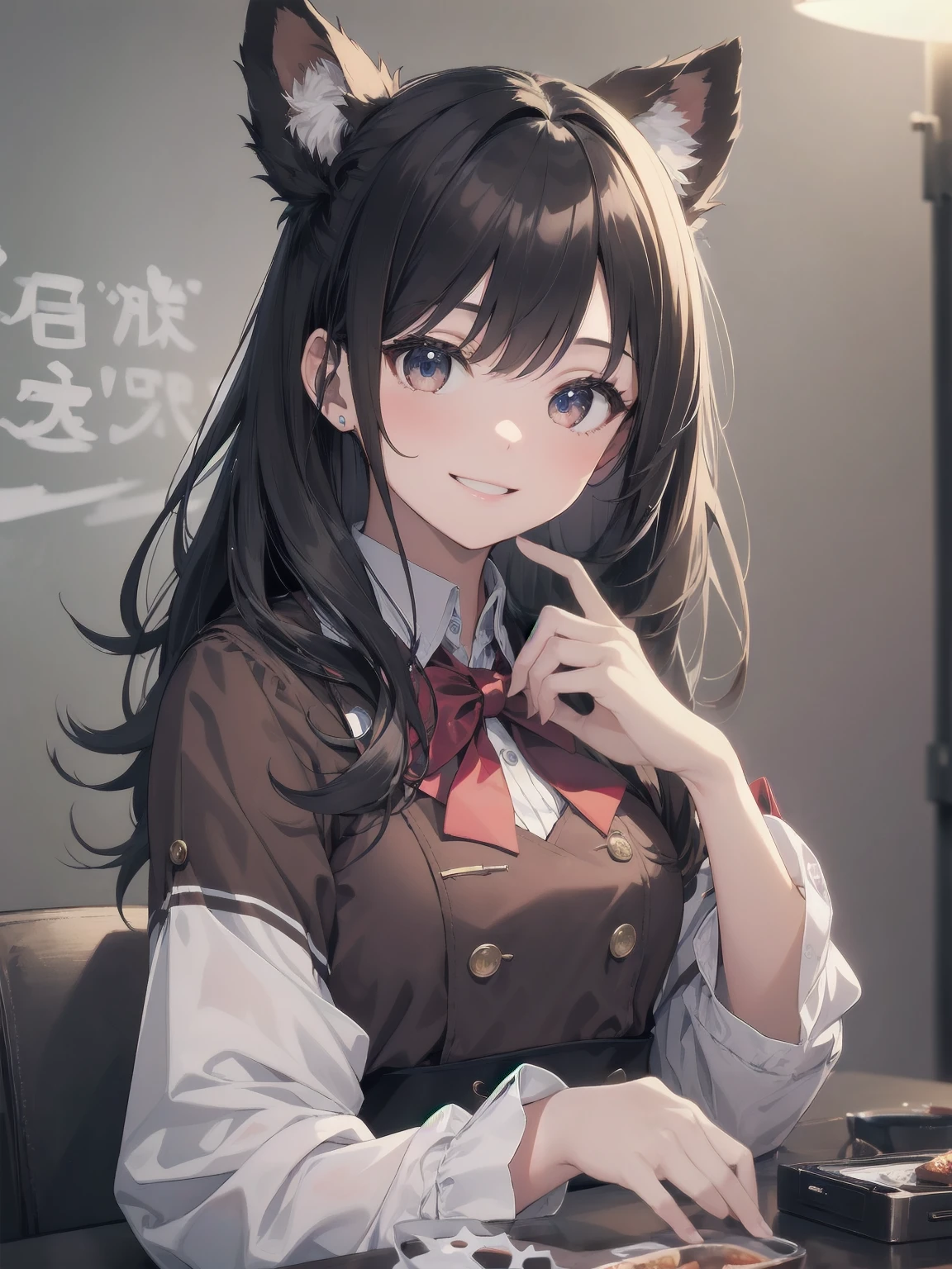 Masterpiece of detail, top quality, 1 girl, 独奏, Enhanced Dynamic Perspective,Cute pretty beautiful girl,Brand JK uniform,Look at me and smile,Simple Background,Masterpieces,high quality,16K resolution,Super quality,Accurate,Cinema Lighting,