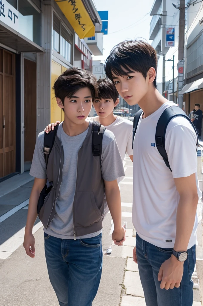 cool,,,Refreshing athletic guy,3boy,3boys,3P,,charm,The hero,youth,Japanese high school student style,Magazine Idol Style,Slim figure,Casual clothes,Smooth,Skin texture,Functional beauty,Moe,Action,Vibrancy,Breeze,A speck of dust,Natural light,face,hand,eye,Biological precision,thin limbs,male protagonist,A Japanese boy,For boys who like boys,,,Three boys fall in love with each other,Male student,,Boys&#39; preference,Super detailed,From friendship to love,Sexual desire,sexual excitement,Handsome body transformation,,At a happening event,Tall handsome men&#39;s male genitalia change to female genitalia while maintaining their male body shape,,,Johnny&#39;s boys,My Love Story,,Handsome Drama,Shinkai Makoto,Male Focus,4K,8K,Everybody&#39;s aiming for my dick,