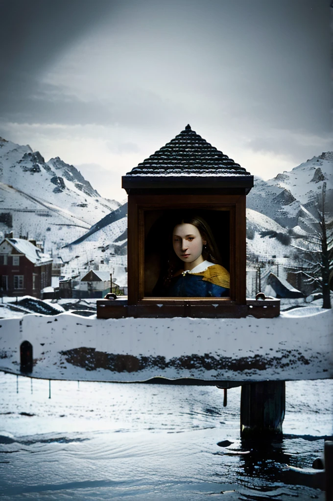 **Visions Beyond Time**: Merge the timeless elegance of Johannes Vermeer's portraits with the surreal landscapes of Hieronymus Bosch, transcending temporal boundaries to explore the depths of human imagination. MIR