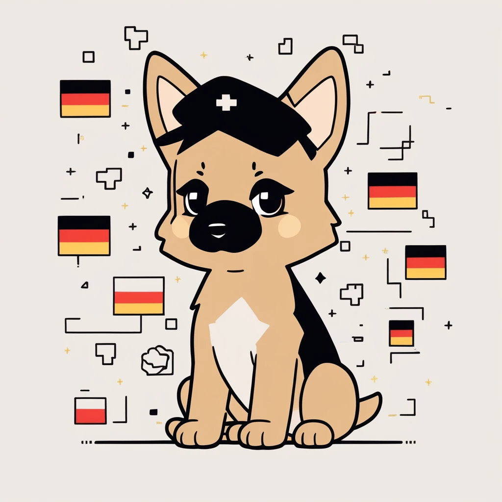 cute little german shepherd
