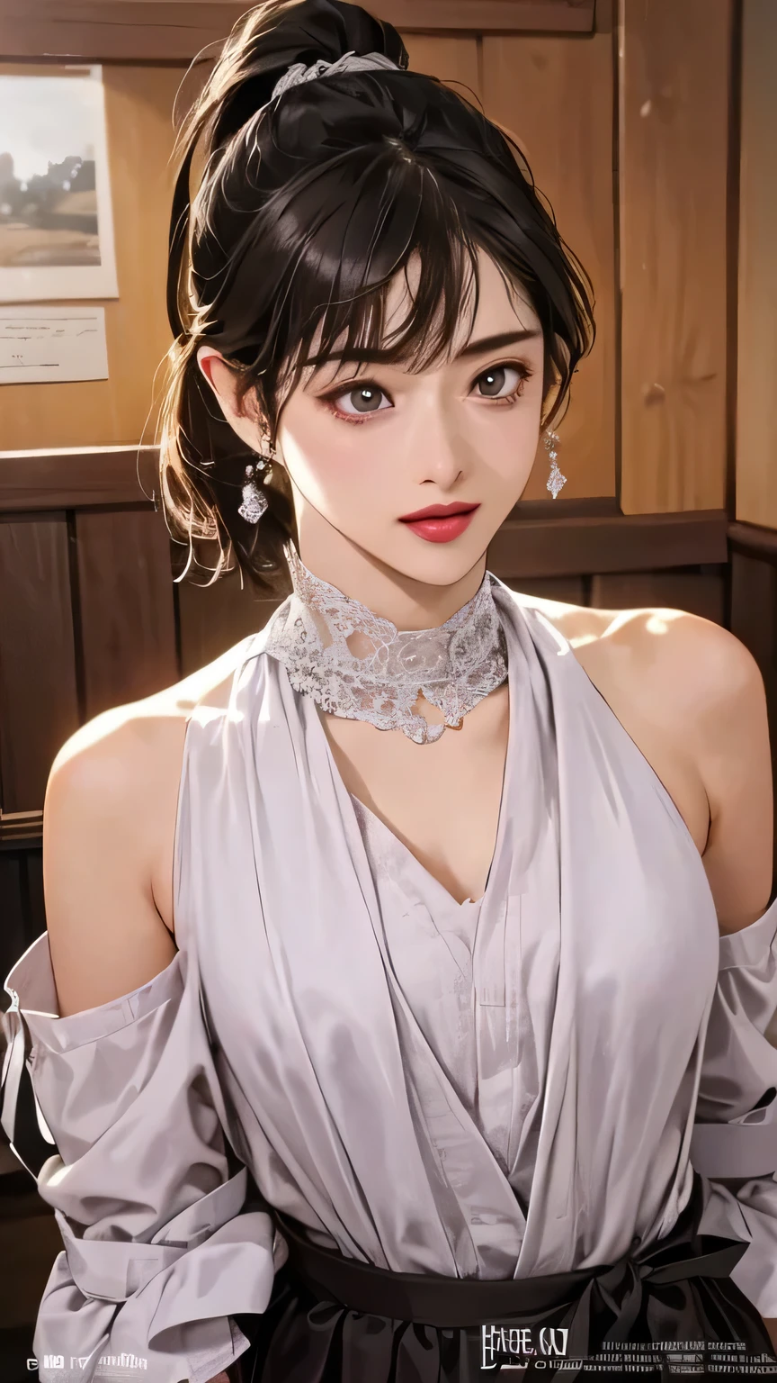 (8K、RAW Photos、Highest quality、Masseter region:1.2)、Very detailedな、Ultra-high resolution、(Realistic、Realistic photos:1.37)、Portraiture、High-resolution RAW color photos、Professional photography、hVery detailed and beautiful、Very detailed、8K Picture Wallpaper、Amazing details、Large file size、Official Art、HVery detailed CG Unity 8K wallpapers、hVery detailed beautiful girl、Very detailed顔、Very detailed目、Very detailed skin、Very detailed指、hVery detailed nose、Very detailed mouth、Perfect Anatomy、Detailed Background、Detailed clothing、1 Girl、(20:1.2)、20th generation、cute、Realistic bPetite、White skin、Glowing Skin、the body is slim、Black-haired、((short hair))、((ponytail))、(Blunt bangs: 1.2)、cute、Zola々right、cute faces、A vivid face、Delicate eyes、Source order、((Skirt Style))、((Red lipstick and purple eyeshadow))、((The chest is exposed:1.5))、((Exposed shoulders:1.5))、(((No good)))、(((Full nudity)))、((Backward Shot))、((Full Body Shot))、((Both arms behind the head))、((Sad expression))、Earrings、necklace、Looking into the camera、Cowboy Shot、positive、Standing posture、Contrapo、Dynamic Lighting、((Firm D-cup milk))、