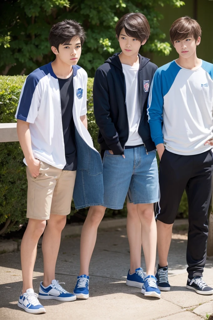 cool,,,Refreshing athletic guy,3boy,3boys,3P,,charm,The hero,youth,Japanese high school student style,Magazine Idol Style,Slim figure,Casual clothes,Smooth,Skin texture,Functional beauty,Moe,Action,Vibrancy,Breeze,A speck of dust,Natural light,face,hand,eye,Biological precision,thin limbs,male protagonist,Japanese boys,For boys, boys, boys,,,Three boys fall in love with each other,Male student,,Boys' preference,Super detailed,From friendship to love,Sexual desire,sexual excitement,Handsome body transformation,,At a happening event,Tall handsome men's male genitalia change to female genitalia while maintaining their male body shape,,,Johnny's boys,My Love Story,,Handsome Drama,Shinkai Makoto,Male Focus,4K,8K,Everybody's aiming for my dick,