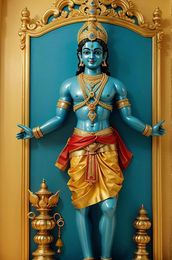 Load sri krishna standing on the sanke kaliya