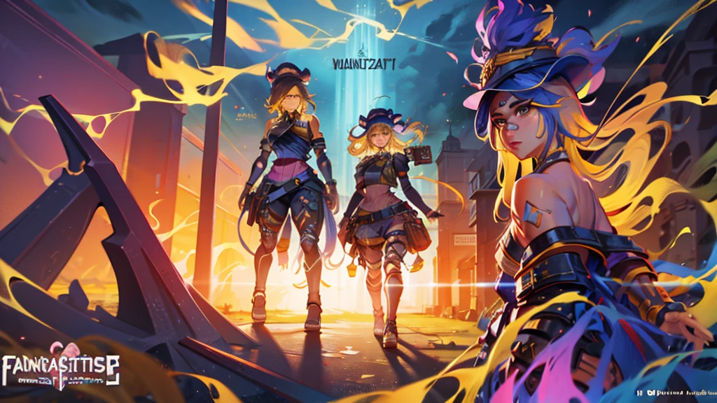 Young woman with yellow hair in fluffy outfit and fluffy hat, Fantasy character art, Awesome character art, Epic fantasy character art, HD fantasy art, Epic exquisite character art, Realistic fantasy artwork, Fantasy woman, Epic fantasy art style HD, Fantasy character, Digital fantasy art), Fantasy style art, Detailed fantasy art, High quality Fantasy Art, Fantasy Outfit, Digital 2D Fantasy Art