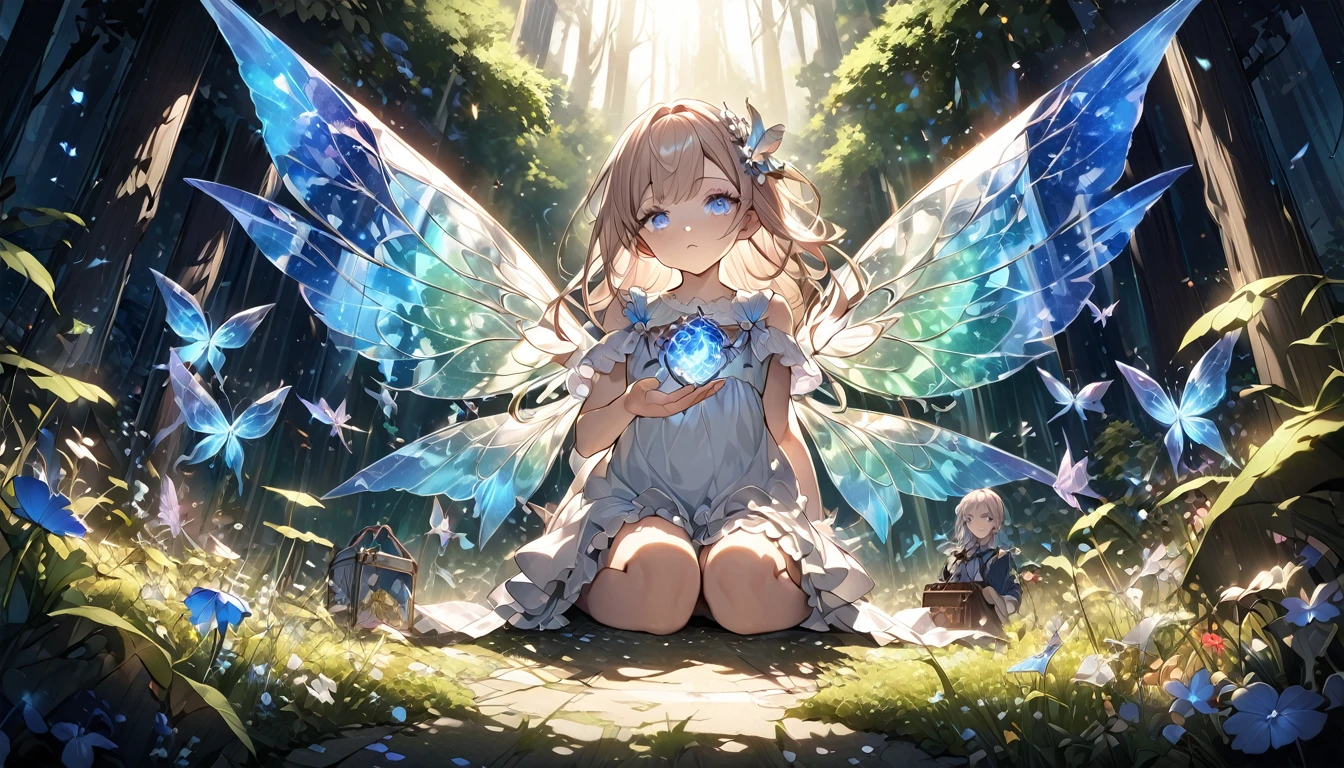 (High definition:1.2)、(Highest quality:1.2)、(8K:1.2)、Sharp focus、(Scattered beneath the surface:1.1)、Award-winning photo
(A glowing bioluminescent forest:1.2)、Adorable little fairy、Clear blue eyes under the eyes、Plump and lustrous lips、Kiernan Shipka Mackenzie Foy、Barbara Palvin、Rainbow Fairy Wings
(Highly detailed background:1.2)、(Magical fantasy:1.0)、(Knolling Case:1.1)、(Dreamy Art:1.1)、Dramatic lighting、Greg Lutkowski Alphonse Mucha Ropp