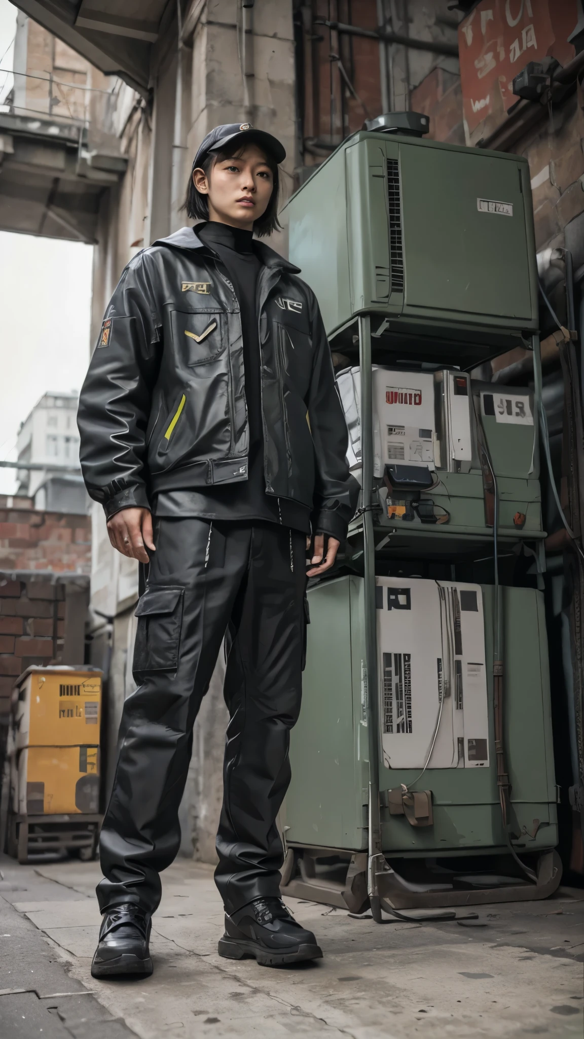 Retro Powered Suit、Moss Green、3 m、Heavy machinery、Big Hands
