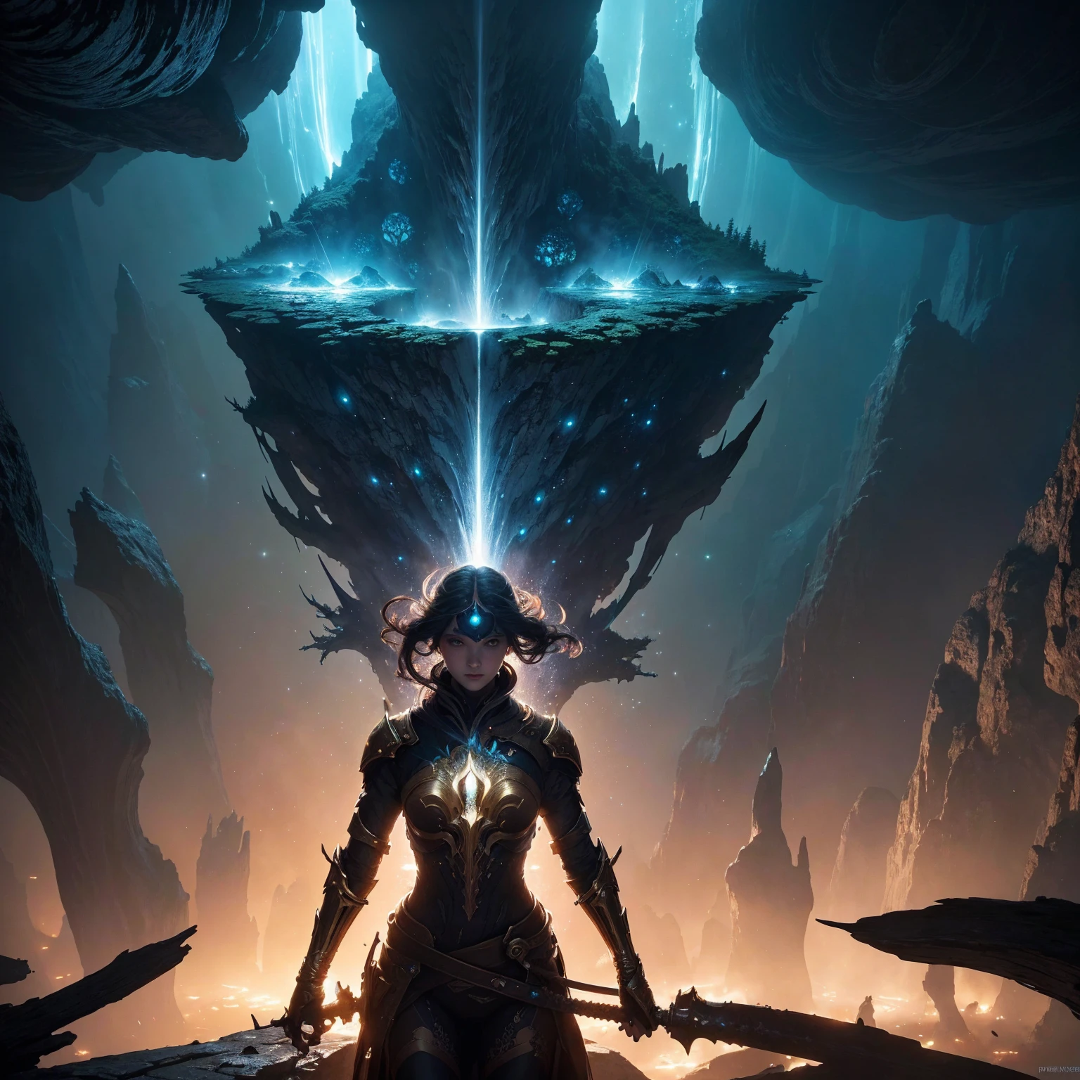 masterpiece, Highest quality, (Highly detailed CG Unity 8k wallpaper), (Highest quality), (Best illustrations), (Best Shadow), Absurd, Realistic lighting, (abyss), Beautiful sparkle, art:PeterMohrBacher,