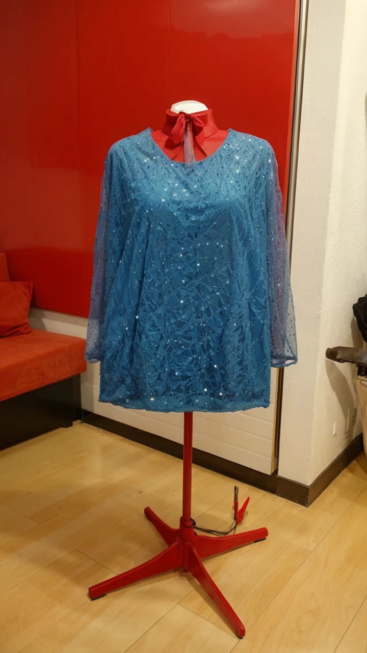 Change the color of the mannequin to a white mannequin and not a red one 
