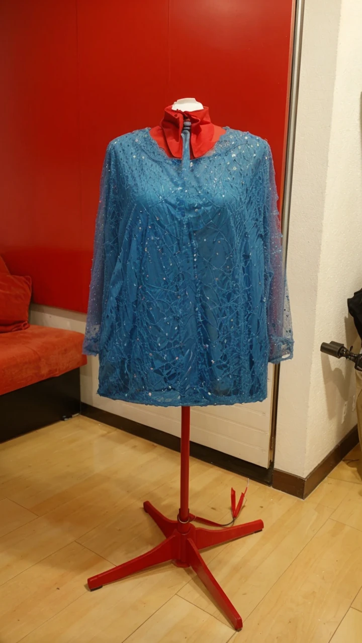 Change the color of the mannequin to a white mannequin and not a red one