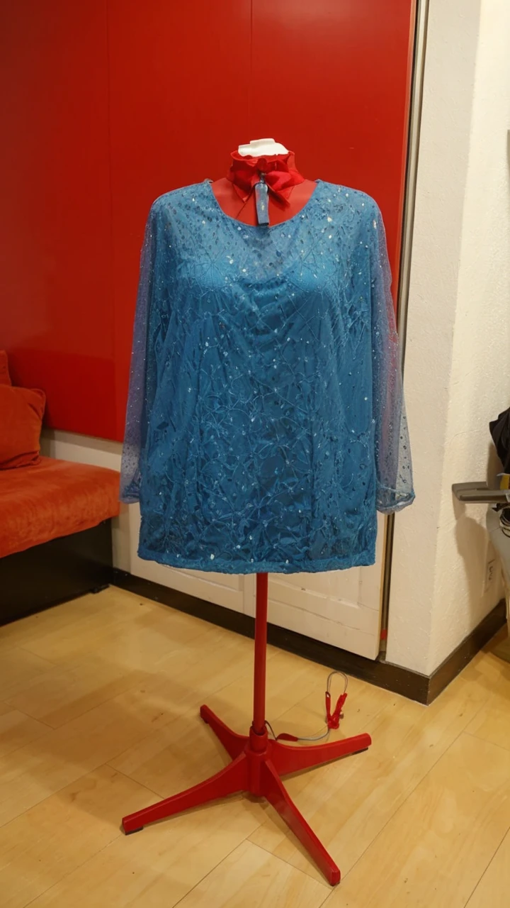 Change the color of the mannequin to a white mannequin and not a red one