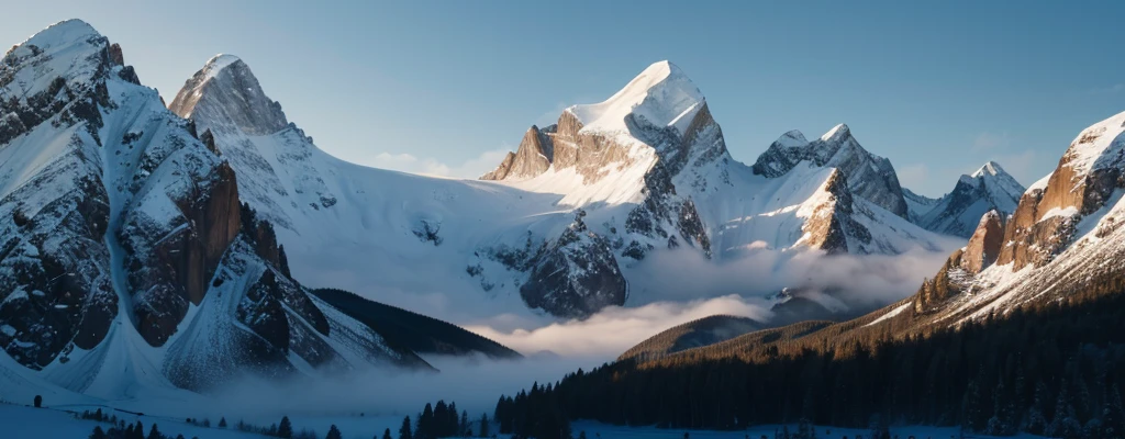 a majestic snow-capped mountain, oil painting, hyperrealistic, highly detailed, dramatic lighting, vibrant colors, sweeping landscape, serene atmosphere, rugged terrain, snow-covered peaks, dramatic shadows, natural beauty, pristine environment, atmospheric haze, cinematic composition, breathtaking vista, awe-inspiring scale, photorealistic details, masterful brushwork, classical composition, timeless elegance, (best quality,4k,8k,highres,masterpiece:1.2),ultra-detailed,(realistic,photorealistic,photo-realistic:1.37)