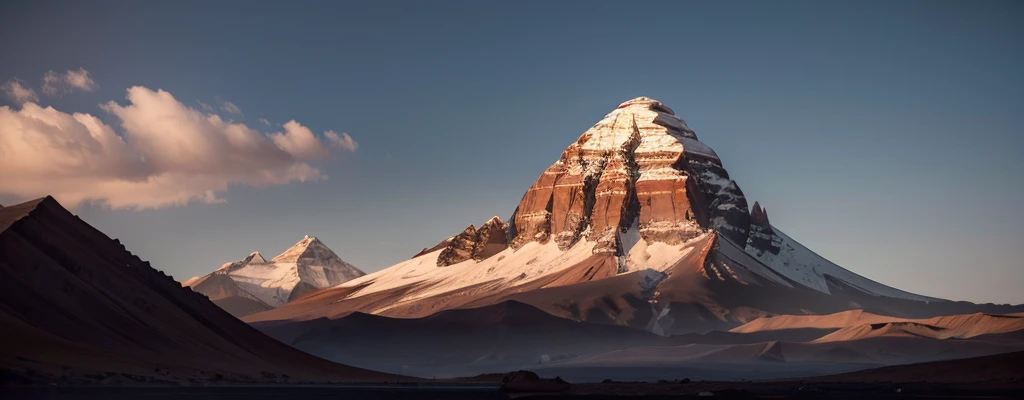 Mount Kailash oil painting style