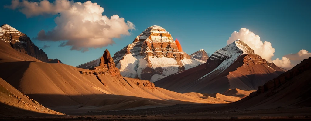 Mount Kailash oil painting style