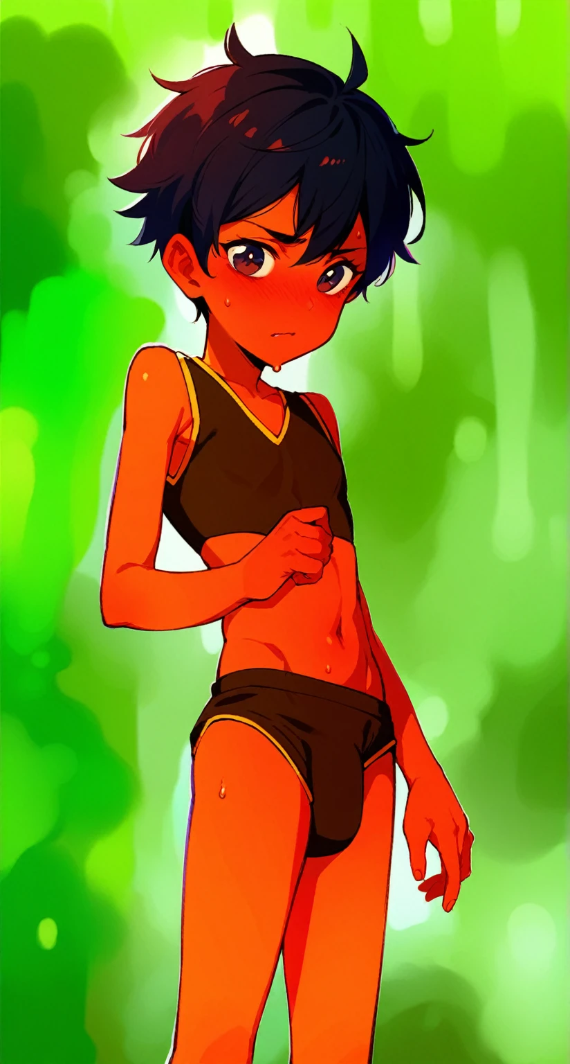 Belly button juvenile Brown skin Sweating
