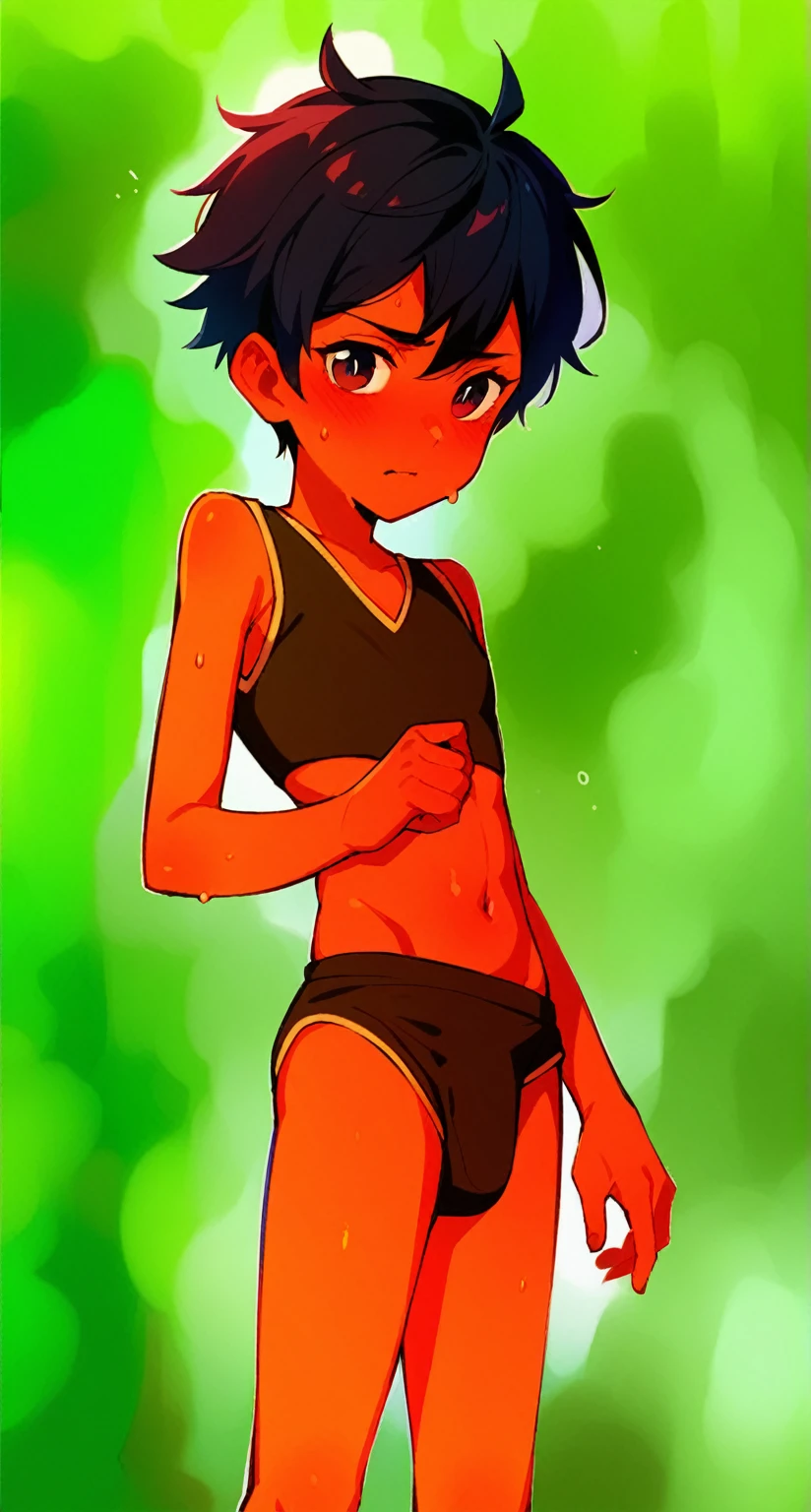 Belly button juvenile Brown skin Sweating