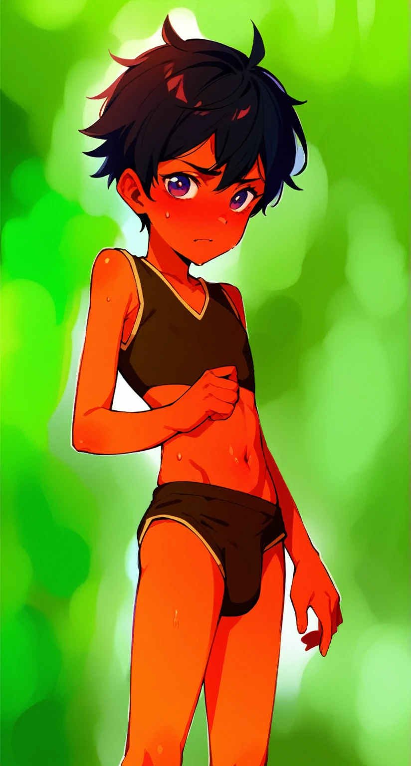 Belly button juvenile Brown skin Sweating