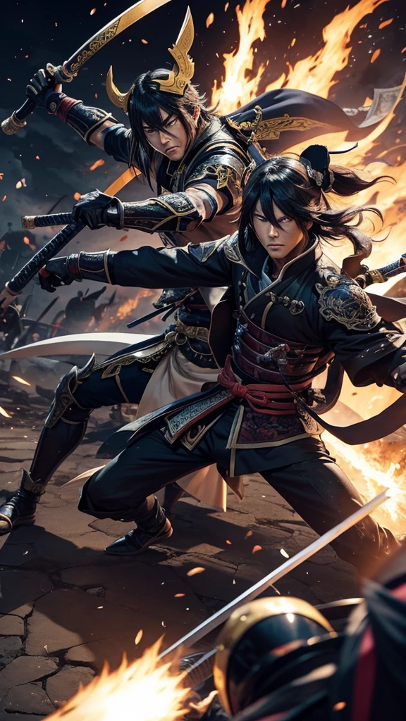 Date Masamune is fighting a fierce battle with a demon in another world.